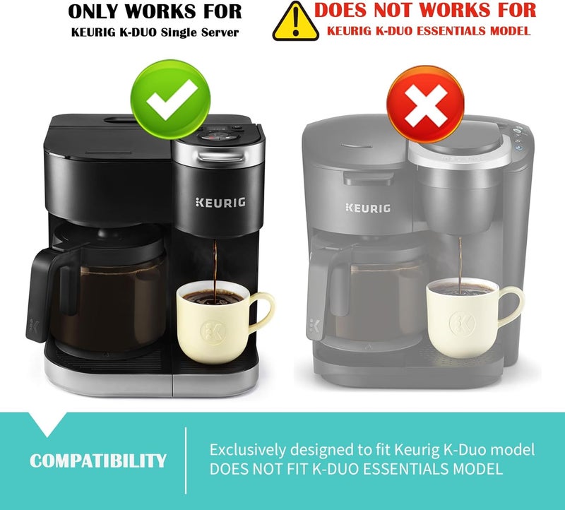 Sendextra 12-CUP Glass Replacement Coffee Carafe ONLY for KEURIG K-DUO Single Serve & Carafe Coffee Maker | NOT the K-Duo Essentials Model - Image 2